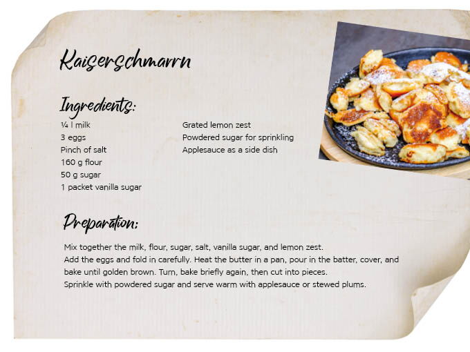 Kaiserschmarrn recipe from the Gasselhöh Hut